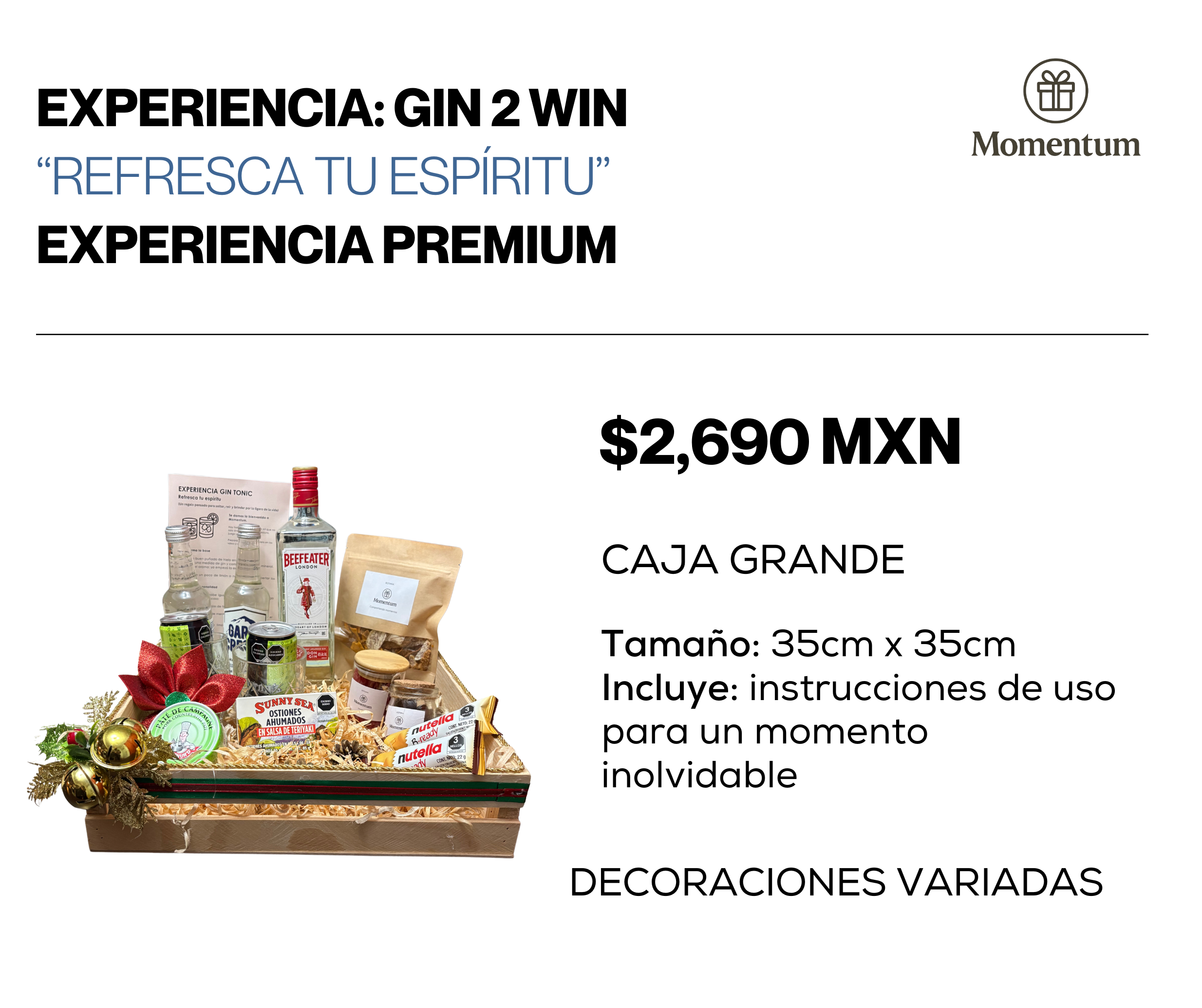 Experiencia Gin 2 Win – Premium (Caja grande)