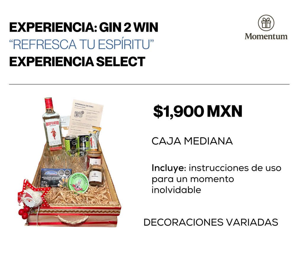 Experiencia Gin 2 Win – Select (Caja mediana)