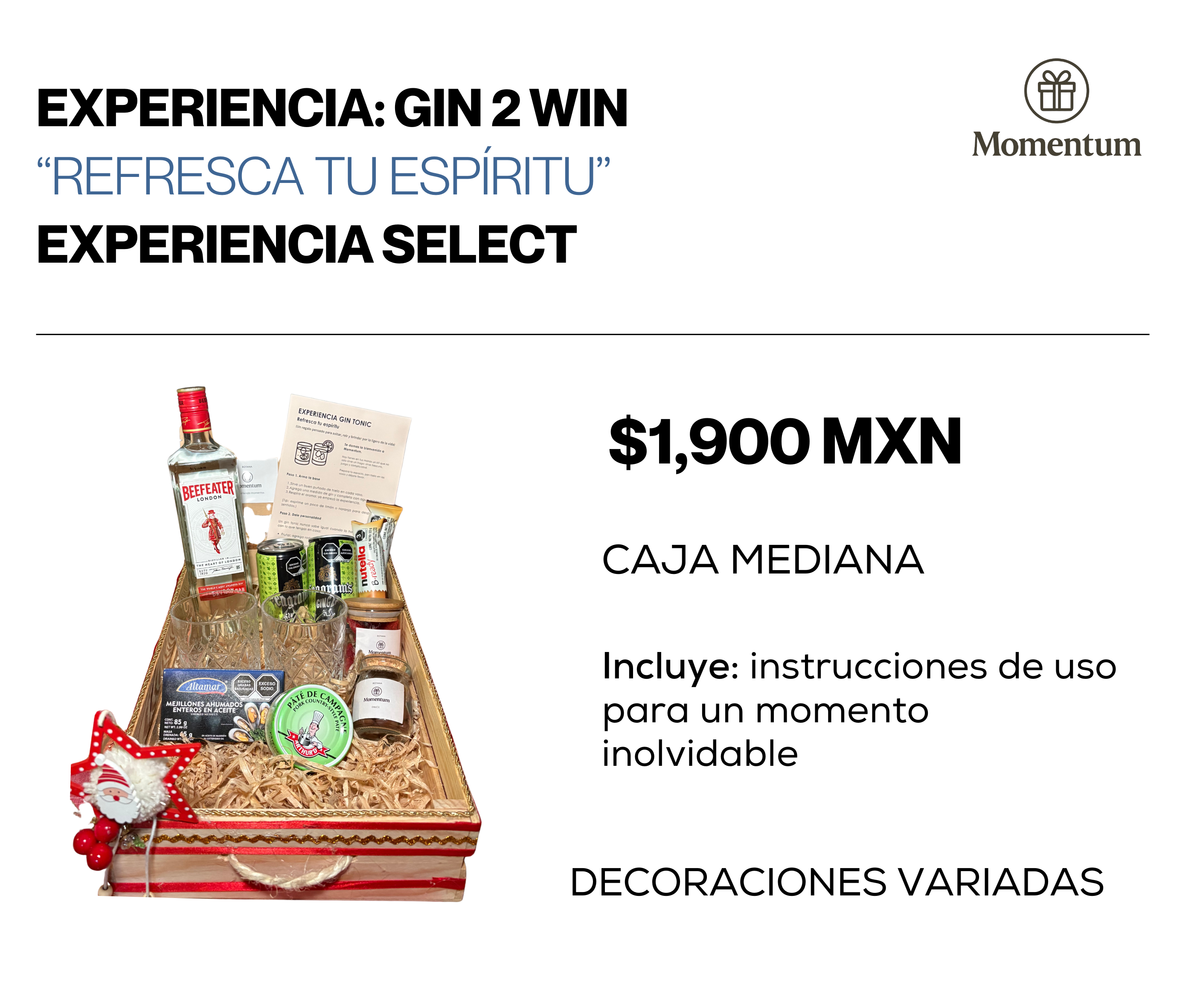 Experiencia Gin 2 Win – Select (Caja mediana)