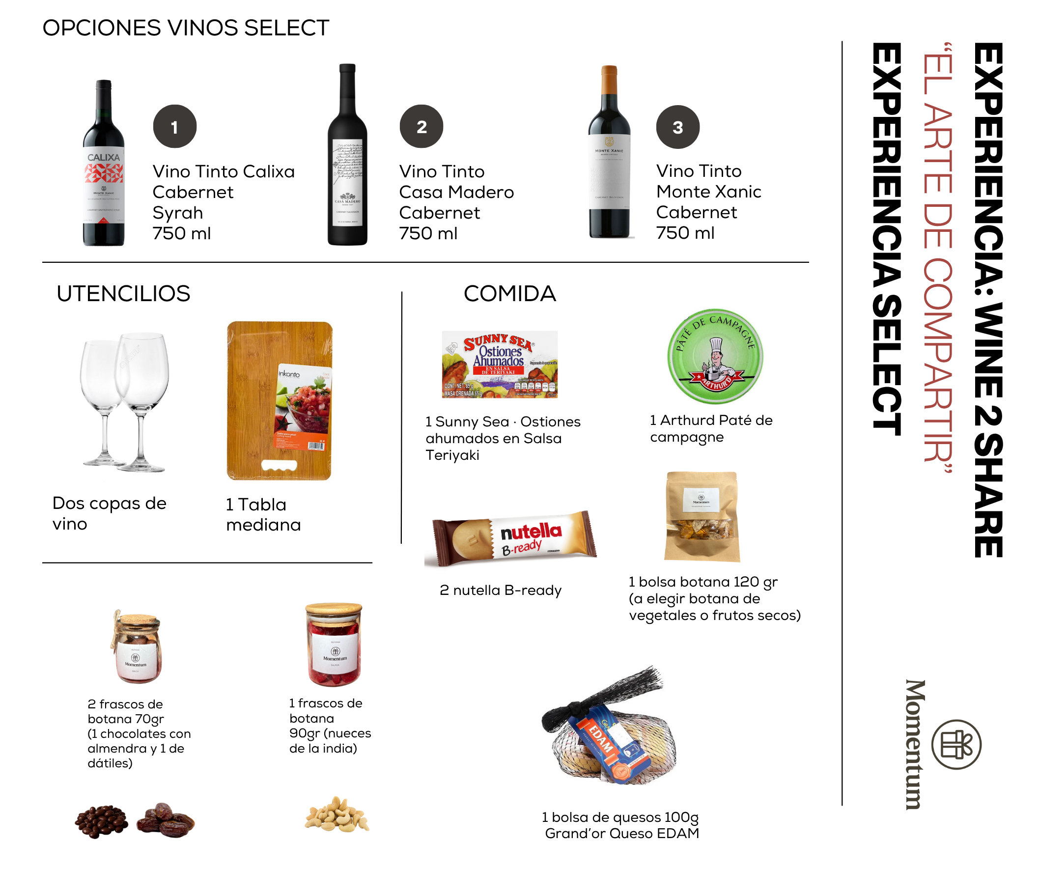 Experiencia Wine 2 Share – Select (Caja mediana)